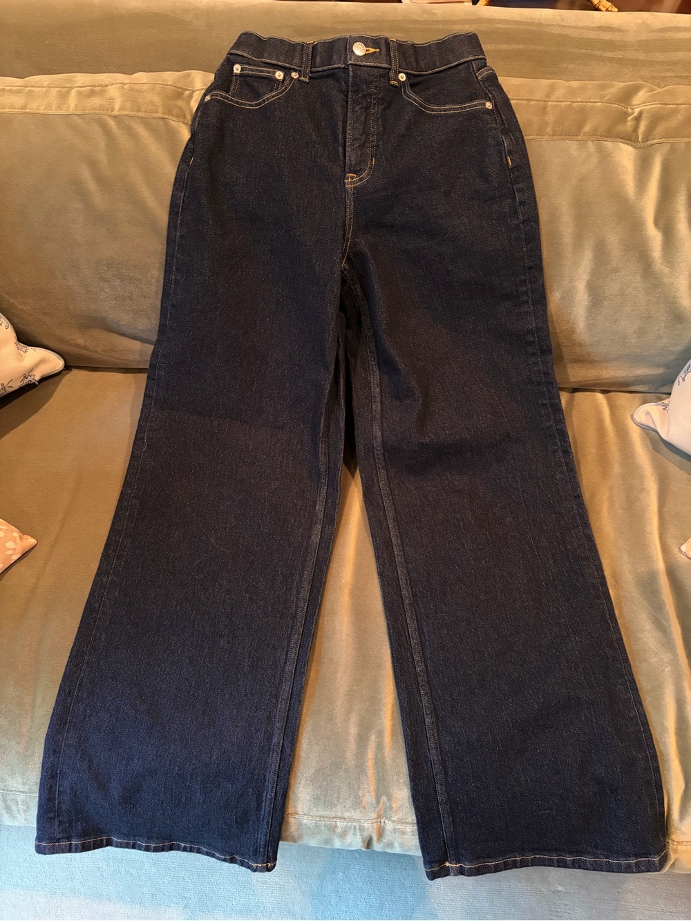 SPANXshape Size Small Authentic 360 Wide Leg Jeans | Marina